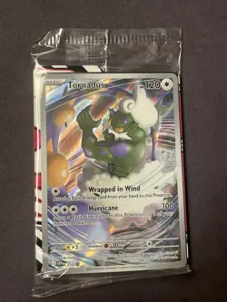 Pokemon White Flare Tornadus Promo 210 ETB Exclusive Black Star Sealed TCG Card - Image 1