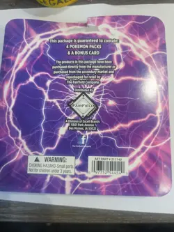 Pokemon TCG Lightning Set 4 Packs with Bonus Card - Image 2