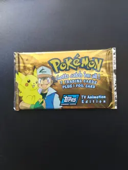 Pokemon Topps TV Animation Edition Series 1 Trading Cards Factory Sealed Pack - Image 1