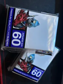 Player's Choice White Card Sleeves YuGiOh Size 60ct New Sealed / Updated! - Image 1