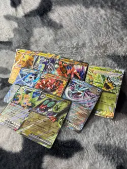 Lot Of 9 Rare holo EX, V, and Vmax Pokemon Cards - a13 - Image 2