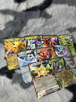 Lot Of 9 Rare holo EX, V, and Vmax Pokemon Cards - a13 - Image 3