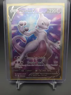 Pokemon Card TCG Mewtwo V SWSH Black Star Promos SWSH229 Holo - Image 2
