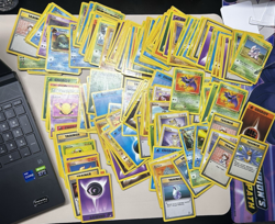 Vintage Pokemon Card Lot Base, Base 2, Fossil, Jungle and more! HP/DMG 190 Cards - Image 1