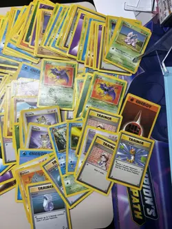 Vintage Pokemon Card Lot Base, Base 2, Fossil, Jungle and more! HP/DMG 190 Cards - Image 4