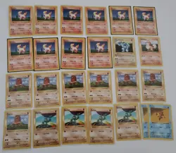 Lot of 25 Shadowless Pokemon Cards, Ponyta, Growlithe - Image 1
