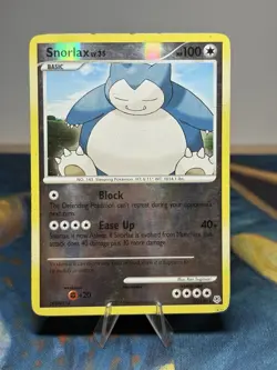 Snorlax 37/130 Rare Diamond and Pearl Reverse Holo Pokemon Card MP - Image 1