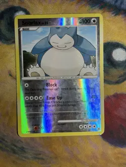 Snorlax 37/130 Rare Diamond and Pearl Reverse Holo Pokemon Card MP - Image 2
