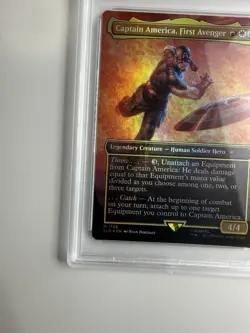 2024 MTG SECRET LAIR DROP FOIL #1726 CAPTAIN AMERICA FIRST AVENGER PSA 10 - Image 5