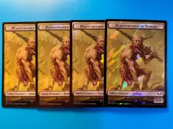 MTG 4x SURGE FOIL Plaguebearer of Nurgle Warhammer 40K Magic the Gathering x4 NM - Image 1