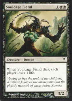 3X SOULCAGE FIEND 120/244 AVACYN RESTORED MTG MAGIC LP X3 (yourdeckbuilder) - Image 1
