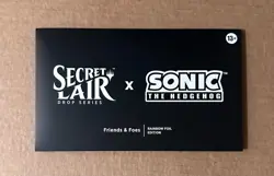 Secret Lair x Sonic the Hedgehog Superdrop: Friends & Foes (Rainbow Foil) Sealed - Image 1