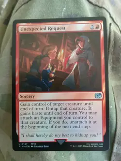 Unexpected Request Final Fantasy Foil FIN 166 MTG FF9 NICE PACK FRESH CARD - Image 1