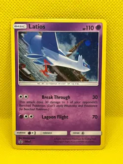 Pokemon Tcg Latios SM88(Alignment Dot Error) Black Star Promo Holo - Image 1