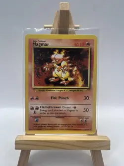 Pokemon TCG Magmar Base Set 36/102 Regular WOTC MP/HP - Image 1