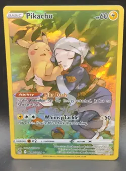 Pikachu TG05/TG30 Swsh11: Lost Origin Trainer Gallery Holo Pokemon TCG NM - Image 1