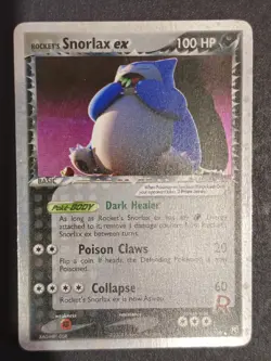 2004 POKEMON EX TEAM ROCKET RETURNS 104 ROCKET'S SNORLAX EX-HOLO - Image 1