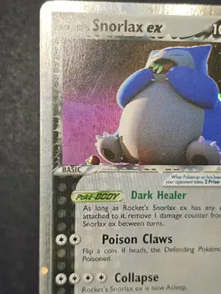 2004 POKEMON EX TEAM ROCKET RETURNS 104 ROCKET'S SNORLAX EX-HOLO - Image 3