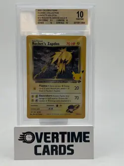 Pokemon 2021 Celebrations Classic #15 Rocket's Zapdos Holofoil BGS 10 Pristine - Image 1