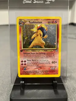 Pokemon TCG Typhlosion 1st Edition Neo Genesis 17/111 Holo Rare - Image 1