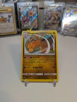 Pokemon TCG Dragonite 119/181 Sun & Moon Team Up Cosmos Holo Rare Promo LP - Image 1