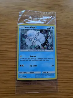 Pokemon Alolan Vulpix Toys R Us Holo 2017 Sun & Moon SEALED 21/145 - Image 1