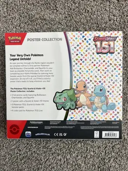Pokemon TCG Scarlet Violet 151 Poster Collection Box Sealed! Brand NewUSA SELLER 820650853166 - Image 2