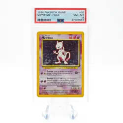 1999 Pokemon Base Set Mewtwo - HOLO #10 PSA 8 - Image 1