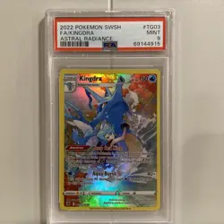 2022 Pokemon TCG Astral Radiance Kingdra TG03 (Full Art) Mint PSA 9 - Image 1