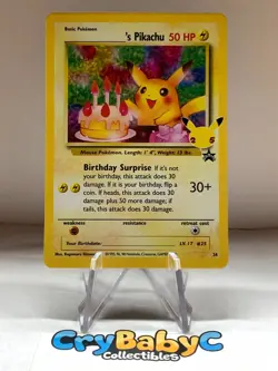 Pokemon ______'s Pikachu 24/53 Celebrations Classic Collection 25th Anniv Stamp - Image 1