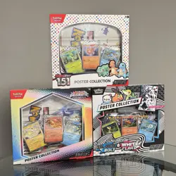 Pokemon TCG: Poster Collection - LOT OF 3 - Prismatic Evolutions 151 Black White - Image 1