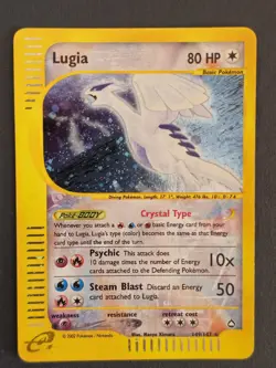 2003 POKEMON AQUAPOLIS 149 LUGIA-HOLO NO PSA 8 9 10 GOLD STAR - Image 1