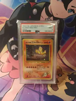 1999 POKEMON JPN GYM 2 #146 BLAINE'S MOLTRES-HOLO PSA 9 - Image 1