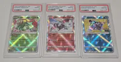 PSA 10 SET Radiant Venusaur Charizard Blastoise Pokemon Go Japanese CONSECUTIVE - Image 1