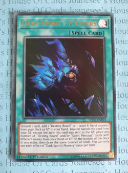 LED5-EN004 Dark Spirit's Mastery Ultra Rare Yu-Gi-Oh Card 1st Edition New - Image 1