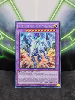 Yugioh Blue-Eyes Twin Burst Dragon MP17-EN056 Secret Rare 1st Edition NM - Image 1