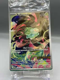 Bulbasaur MEG 133/132 (Mega Evolution Stamped) Promo, Sealed Pokemon TCG Card - Image 5