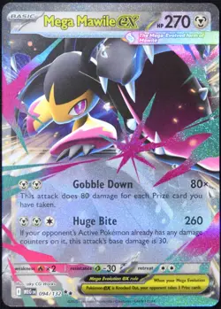Pokemon TCG Mega Mawile ex 094/132 2025 Mega Evolution Double Rare Card - NM - Image 1
