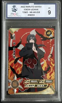 Uchiha Itachi AR 005 Naruto Kayou Official TCG CCG Anime Card Rare Hit Full Art - Image 1