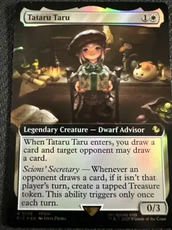 MTG Magic x Final Fantasy Tataru Taru Commander Extended Art Foil Card 0138 NM - Image 1