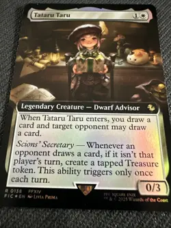 MTG Magic x Final Fantasy Tataru Taru Commander Extended Art Foil Card 0138 NM - Image 4