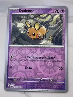 Dedenne 087/191 SV08: Surging Sparks Reverse Holo Pokemon Card NM - Image 1