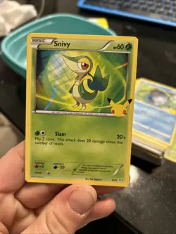 Mcdonalds 2021 Pokemon 25th Anniversary Snivy 5/25 NON Holo Promo Card NM/M - Image 1