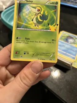Mcdonalds 2021 Pokemon 25th Anniversary Snivy 5/25 NON Holo Promo Card NM/M - Image 2
