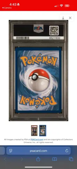2014 Pokemon XY Gengar EX #114 Phantom Forces PSA 8 Card - Image 4