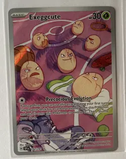 Pokemon TCG Exeggcute 192/191 Surging Sparks Illustration Rare Card NM Condition - Image 2