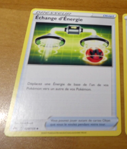 POKEMON ZENITH SUPREME FRANCAISE CARD CARTE ECHANGE D'ENERGIE 129/159 FR JCC NM - Image 1