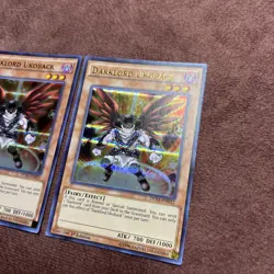 YuGiOh Card Darklord Ukoback DUSA-EN022 Ultra Rare 1st Edition x 2 - Image 2