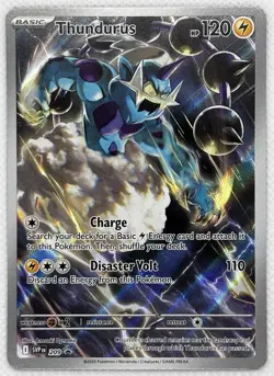Pokemon Thundurus TCG SVP209 Black Bolt ETB Promo Holo Card - Image 1