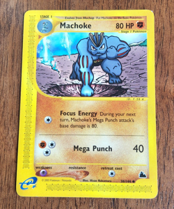 Pokemon TCG Machoke Skyridge e-card series 38/144 uncommon 2003 NM - Image 1